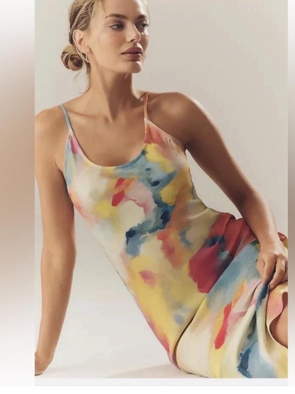 Conditions apply Elva silk slip maxi dress NWT
